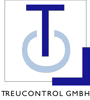 Logo mit Buchstaben "T" und "C", darunter "TreuControl GmbH" in schwarzer Schrift.
