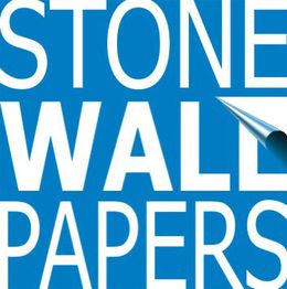 Blauer Hintergrund mit weißem Text: „STONEWALL PAPERS“, Ecke oben rechts leicht umgeknickt.