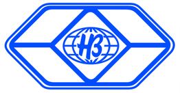 Blaues geometrisches Logo mit einem stilisierten Globus und den Buchstaben "H3" in der Mitte.