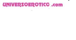 "Texto rosa: universorerotico.com en fondo blanco."
