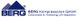 Blaues BERG-Logo mit Text "BERG Kompressoren GmbH, Compressed Air Technology | Air Separation".