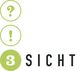 Drei Symbole: Fragezeichen, Ausrufezeichen, Zahl 3 mit dem Wort "SICHT" daneben.