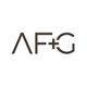 Logo con le lettere "AF+G" su sfondo bianco.