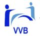 Zwei stilisierte Personen in Blau mit einem Bogen und den Buchstaben "VVB" darunter.