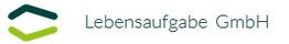 Logo der Lebensaufgabe GmbH mit grünem und blauem Symbol.