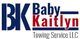 Logo with "BK Baby Kaitlyn Towing Service LLC" in blue and red text.