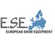 E.S.E. Logo mit Europakarte und Text "European Show Equipment".