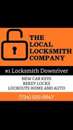 The Local Locksmith Company ad with services and phone number: (734) 925-6647.