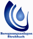 Logo mit blauer Wassertropfen-Grafik und Text: Beregnungsanlagen Strohbach.