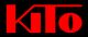 Roter Text "KiTo" auf schwarzem Hintergrund.