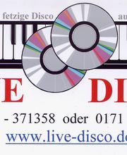 LIVE - DISCO   Elegante Art zu Feiern Logo