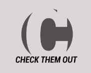 Stylized "CH" logo with the text "CHECK THEM OUT" below.