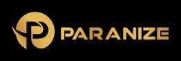 Goldenes "P" und "PARANIZE" auf schwarzem Hintergrund.
