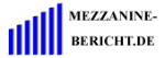 Blaues Balkendiagramm-Logo mit Text "MEZZANINE-BERICHT.DE" rechts daneben.