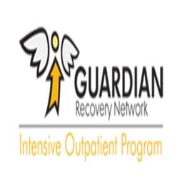 Guardian Recovery logo with an angel figure, text: "Intensive Outpatient Program."