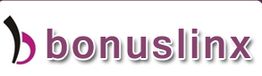 Logo with the text "bonuslinx" in purple on a white background.