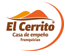 Logotipo de "El Cerrito", casa de empeño y franquicias, con diseño de dos colinas.