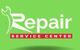 "Repair Service Center logo with a wrench design on a green background."
