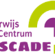Logo van Onderwijs Zorg Centrum Cascade met paarse en groene elementen.