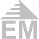Graues Logo mit stilisierter Pyramide und den Buchstaben "EM" darunter.