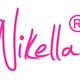 Schriftzug "Nikella" in pink mit eingetragenem Markenzeichen "R".