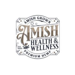 Amish Health & Wellness logo with text "Amish Grown Premium Hemp" and "Est. 2020."