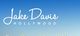 Blue sky with "Jake Davis HOLLYWOOD" in white cursive letters.