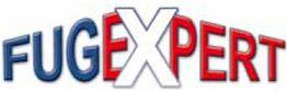 Logo mit dem Text "FUGEXPERT", wobei "EX" in Rot und der Rest in Blau dargestellt ist.