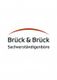 Logo von Brück & Brück Sachverständigenbüro mit braunem Bogen über dem Text.