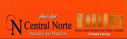 Banner laranja com logotipo "Central Norte" e imagens de portas e janelas à pronta entrega.