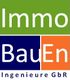 Logo mit den Worten "Immo BauEn Ingenieure GbR" in grün, blau und orange auf weißem Hintergrund.
