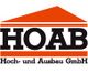 Logo von HOAB Hoch- und Ausbau GmbH mit orangefarbenem Dach-Symbol.