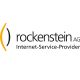 Logo der Rockenstein AG, ein Internet-Service-Provider, mit stilisiertem Zeichen links.
