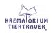 Logo des Krematoriums Tiertrauer mit Katzensilhouette und Kreuz.