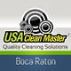 USA Clean Master logo with "Quality Cleaning Solutions" and "Boca Raton" text.