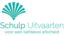 Logo van Schulp Uitvaarten met tekst "voor een liefdevol afscheid" en een schelpillustratie.