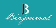 Teal logo with stylized letters "JB" and cursive "Bizjournal" text.