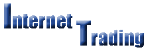 Text: „Internet Trading“ in blauer Schrift mit Betonung auf den Buchstaben I und T.