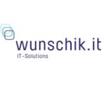 Logo der Firma "wunschik.it" mit dem Slogan "IT-Solutions".