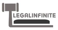 Gavel logo with the text "LEGALINFINITE" in gray.