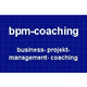 Blaues Logo mit der Aufschrift "bpm-coaching: business- projekt- management- coaching".