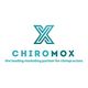 Logo of Chiromox, featuring a stylized "X" and tagline "the leading marketing partner for chiropractors."