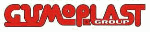 Rotes Logo mit Schriftzug "GUMOPLAST GROUP" in Weiß und Rot auf transparentem Hintergrund.