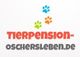 Logo mit bunten Pfotenabdrücken und der Aufschrift "Tierpension-Oschersleben.de".