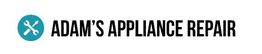 Logo for Adam's Appliance Repair with wrench and screwdriver icon.
