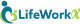 LifeWorkx logo with abstract blue and green figures next to the company name in blue text.