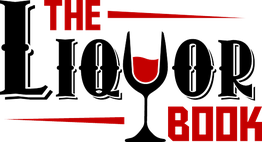 "The Liquor Book" logo with a wine glass as the letter "U".