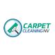 Logo of Carpet Cleaning NV with a green cleaning tool and blue text.