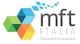 Logo "mft Italia" con esagoni colorati e testo "Passione e Innovazione".