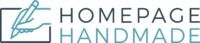 Logo mit Stift-Symbol und Text "Homepage Handmade".
